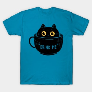 Drink Cup cat T-Shirt